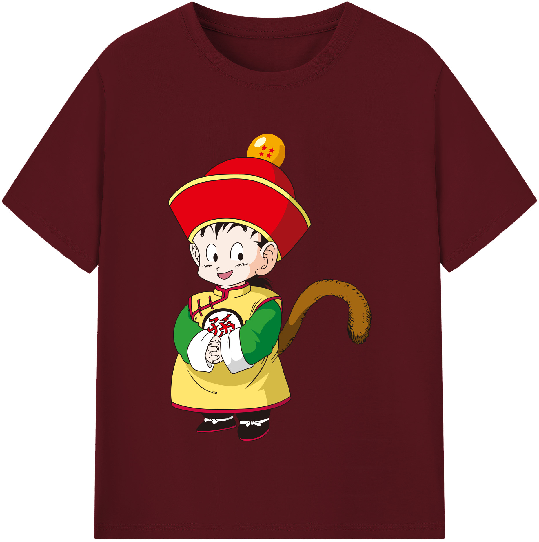 （画像用） ドラゴンボール 孫悟空（そん ごくう）Son Goku カカロット DRAGON BALL Kakarotto 綿100％半袖Tシャツ（フロントプリント）